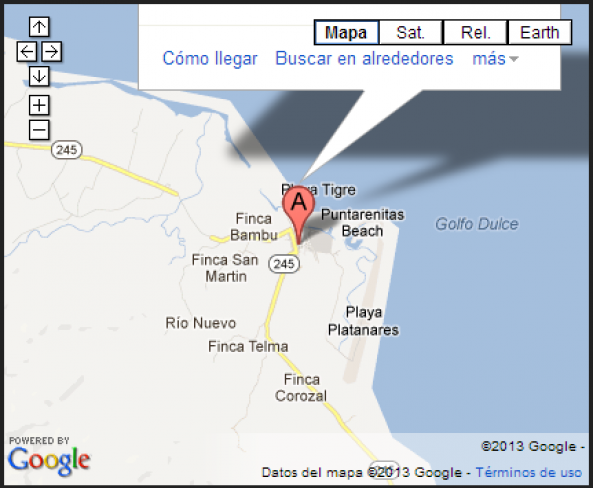 Where is located Puerto Jimenez?